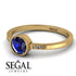 Bezel Minimalist Sapphire Ring - Kinsley No. 13 image 3