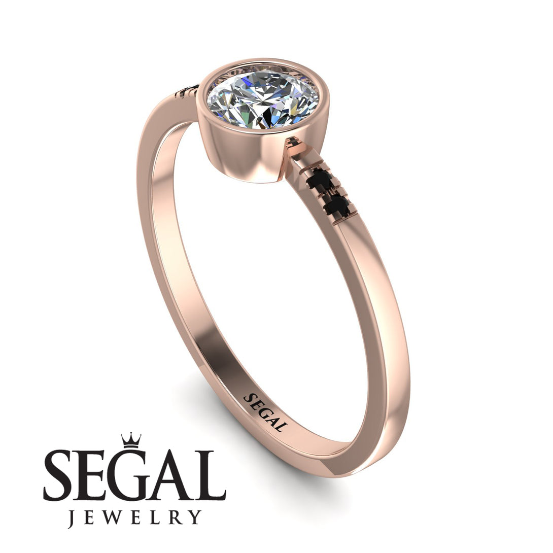 Bezel Minimalist Diamond Ring - Kinsley No. 17
