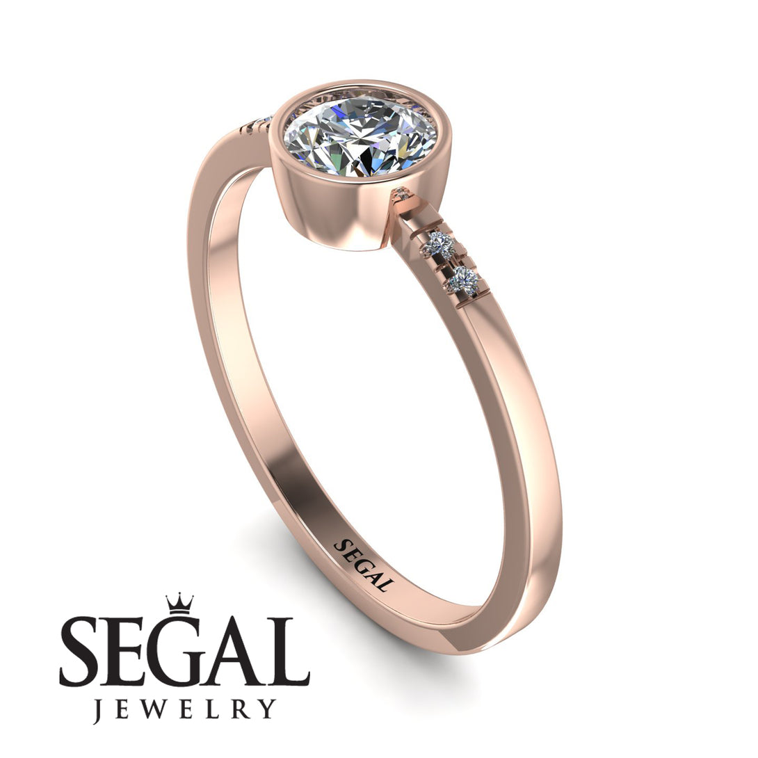 Bezel Minimalist Diamond Ring - Kinsley No. 2