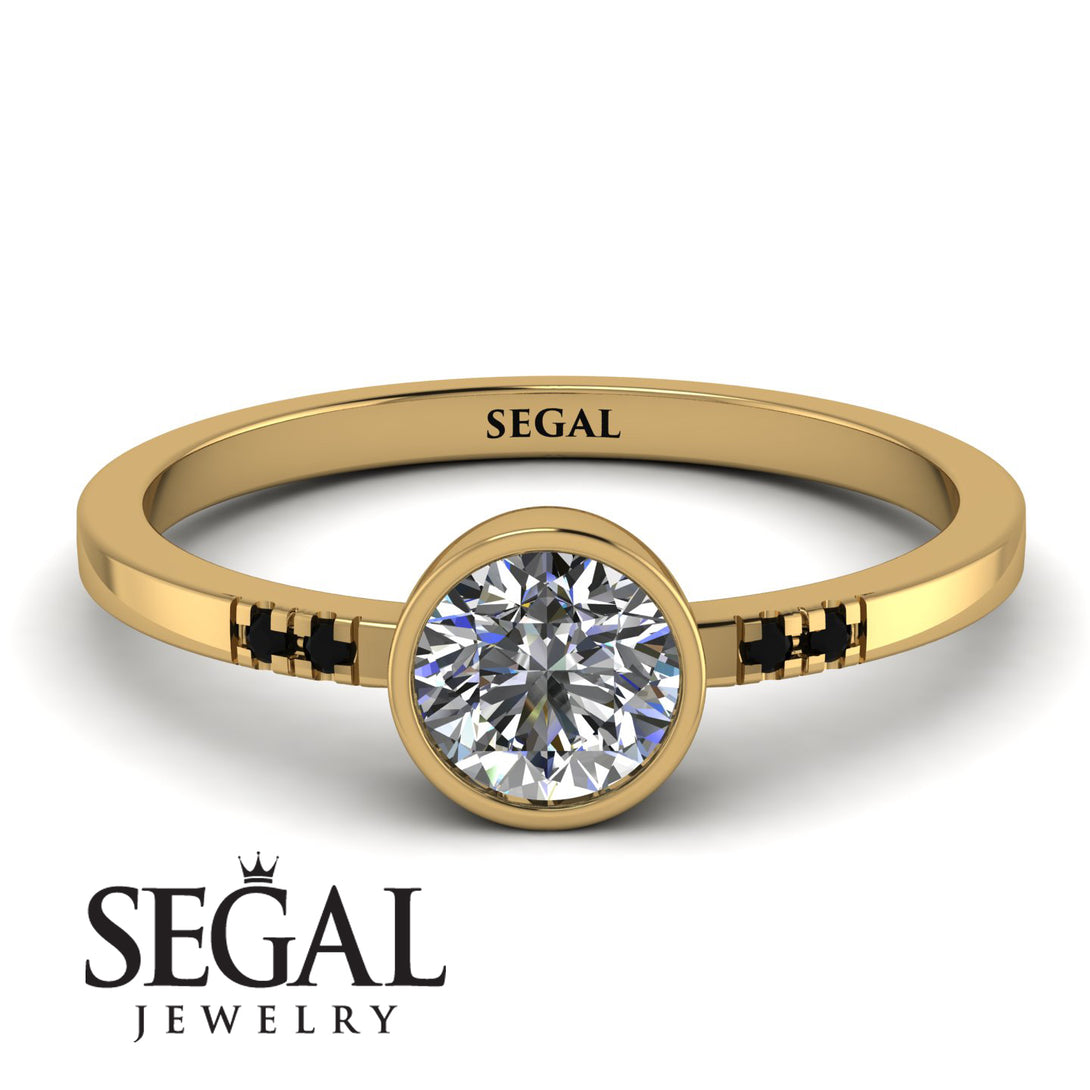 Bezel Minimalist Diamond Ring - Kinsley No. 16