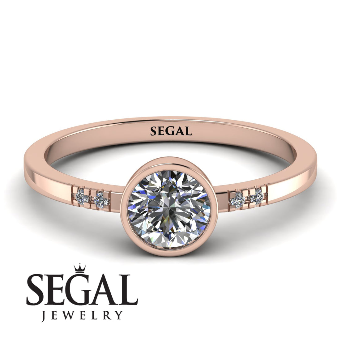 Bezel Minimalist Diamond Ring - Kinsley No. 2