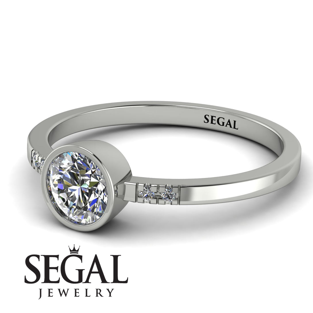 Bezel Minimalist Diamond Ring - Kinsley No. 3
