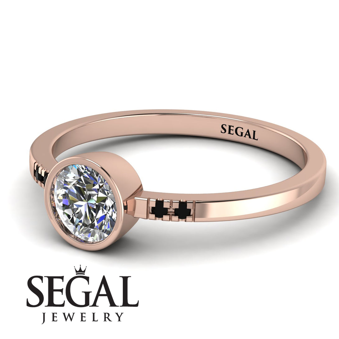 Bezel Minimalist Diamond Ring - Kinsley No. 17
