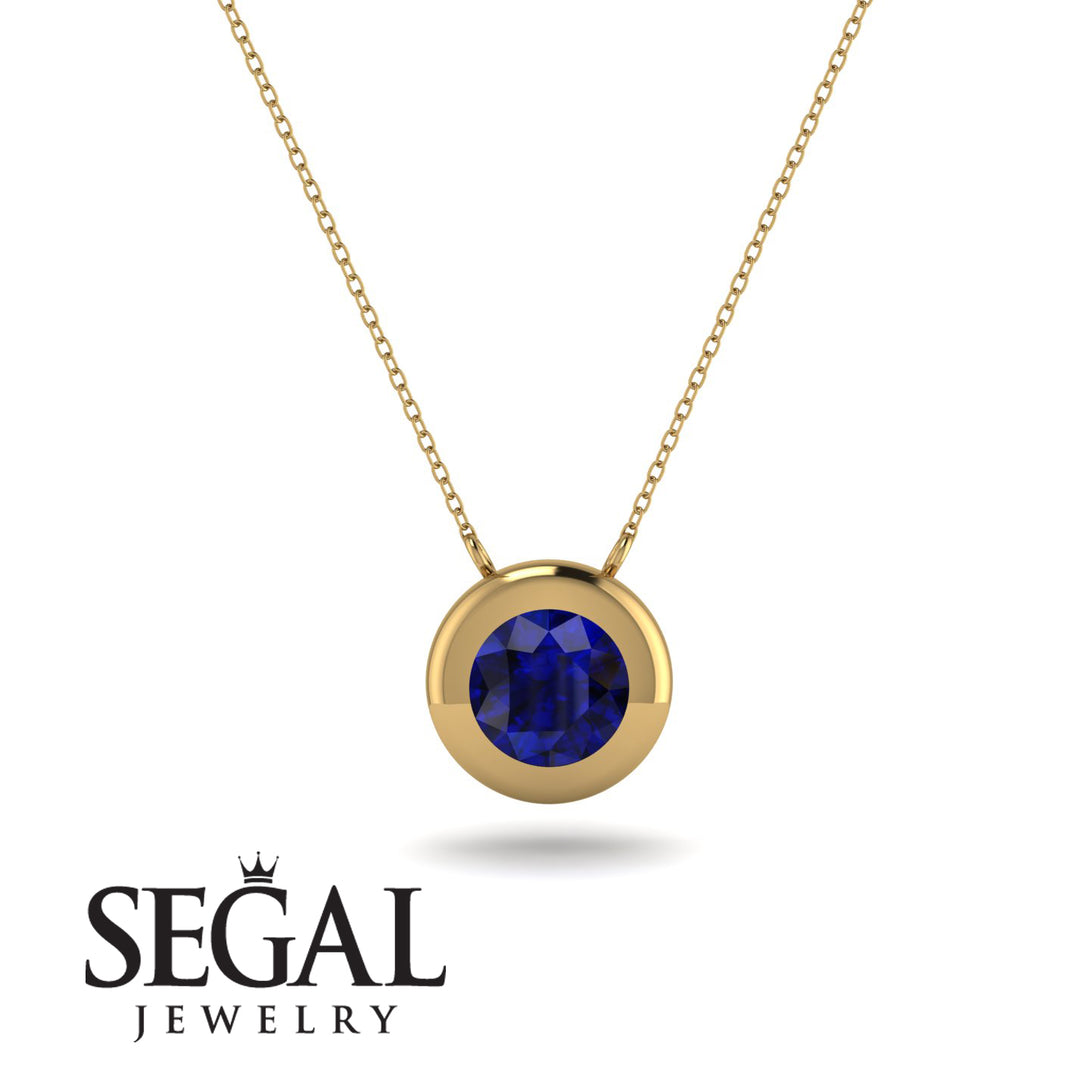 Bezel Sapphire Pendant - Adelaide No. 13