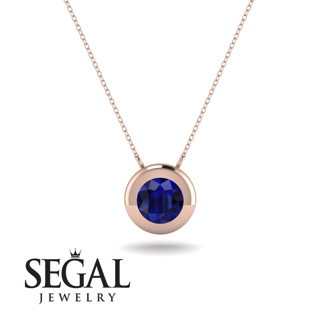 Bezel Sapphire Pendant - Adelaide No. 14
