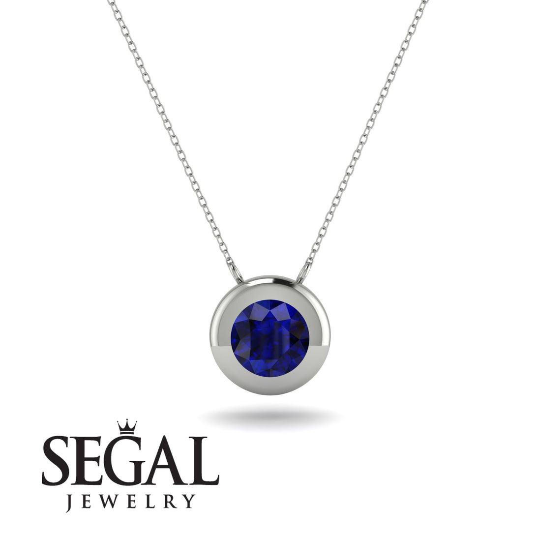 Bezel Sapphire Pendant - Adelaide No. 15