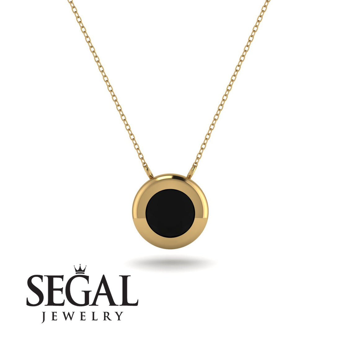 Bezel Black Diamond Pendant - Adelaide No. 7