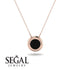 Bezel Black Diamond Pendant - Adelaide No. 8