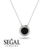 Bezel Black Diamond Pendant - Adelaide No. 9