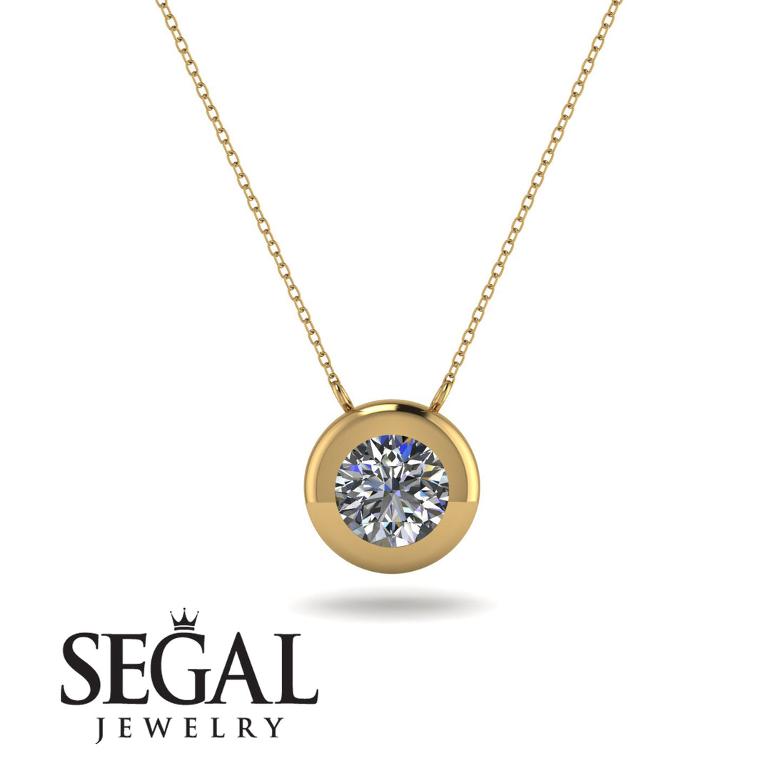Bezel Diamond Pendant - Adelaide No. 1
