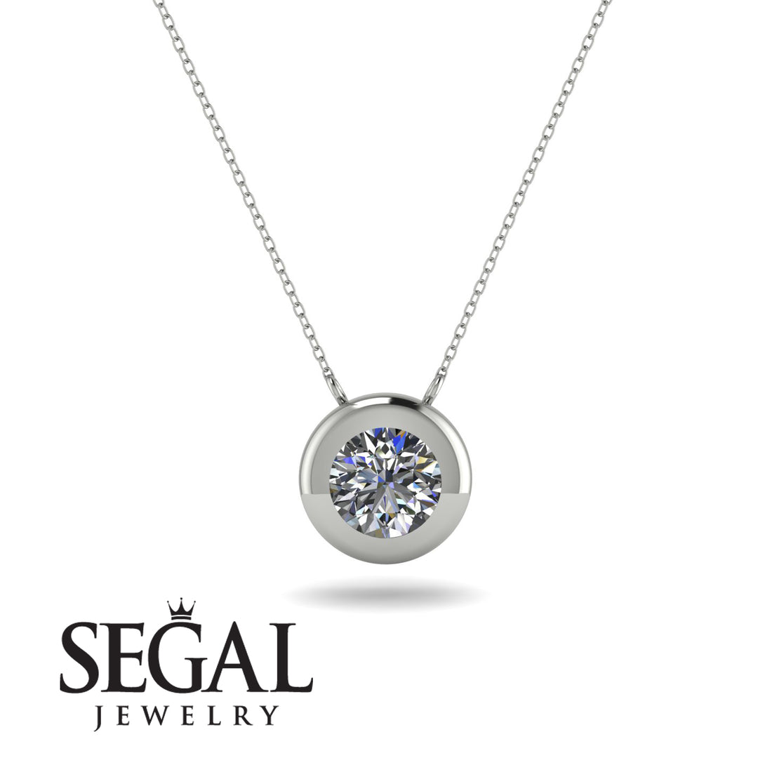 Bezel Diamond Pendant - Adelaide No. 3