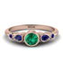 Bezel Symmetrical Emerald Ring - Ivy No. 65