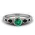 Bezel Symmetrical Emerald Ring - Ivy No. 36