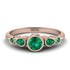 Bezel Symmetrical Emerald Ring - Ivy No. 20