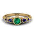 Bezel Symmetrical Emerald Ring - Ivy No. 64