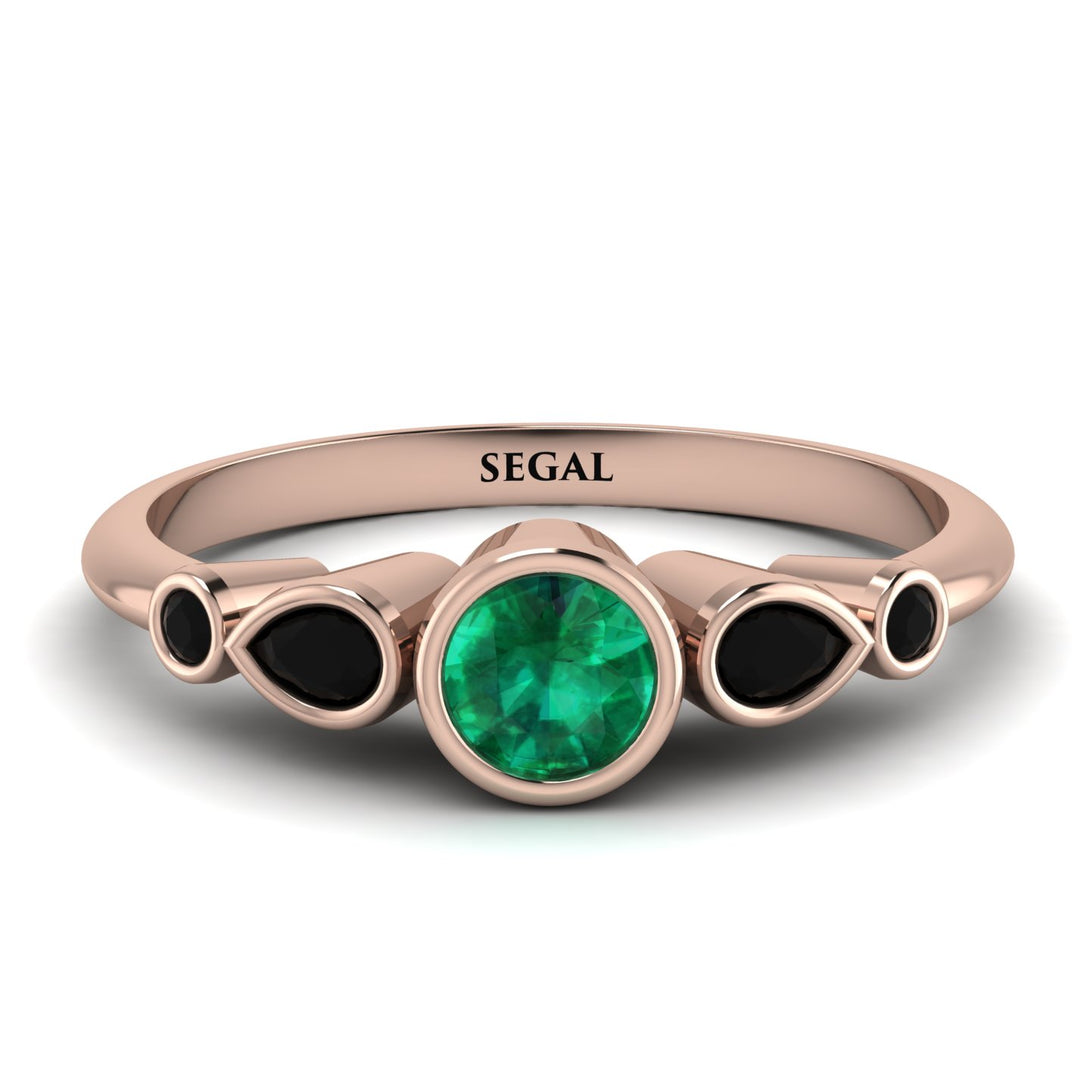 Bezel Symmetrical Emerald Ring - Ivy No. 35