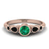 Bezel Symmetrical Emerald Ring - Ivy No. 35