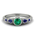 Bezel Symmetrical Emerald Ring - Ivy No. 66