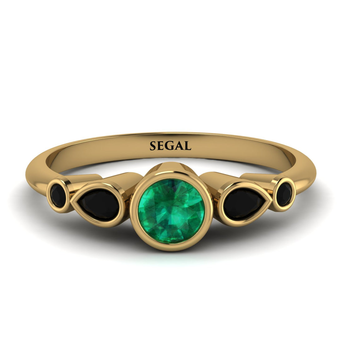 Bezel Symmetrical Emerald Ring - Ivy No. 34