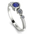 Bezel Symmetrical Sapphire Ring - Ivy No. 15