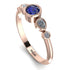 Bezel Symmetrical Sapphire Ring - Ivy No. 14