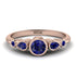 Bezel Symmetrical Sapphire Ring - Ivy No. 74