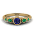 Bezel Symmetrical Sapphire Ring - Ivy No. 28