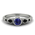 Bezel Symmetrical Sapphire Ring - Ivy No. 45