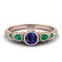 Bezel Symmetrical Sapphire Ring - Ivy No. 29