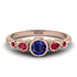 Bezel Symmetrical Sapphire Ring - Ivy No. 59