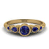 Bezel Symmetrical Sapphire Ring - Ivy No. 73