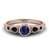 Bezel Symmetrical Sapphire Ring - Ivy No. 44