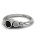 Bezel Symmetrical Black Diamond Ring - Ivy No. 9