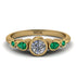 Bezel Symmetrical Diamond Ring - Ivy No. 16