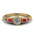 Bezel Symmetrical Diamond Ring - Ivy No. 46