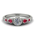 Bezel Symmetrical Diamond Ring - Ivy No. 48