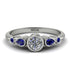 Bezel Symmetrical Diamond Ring - Ivy No. 63