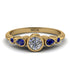 Bezel Symmetrical Diamond Ring - Ivy No. 61