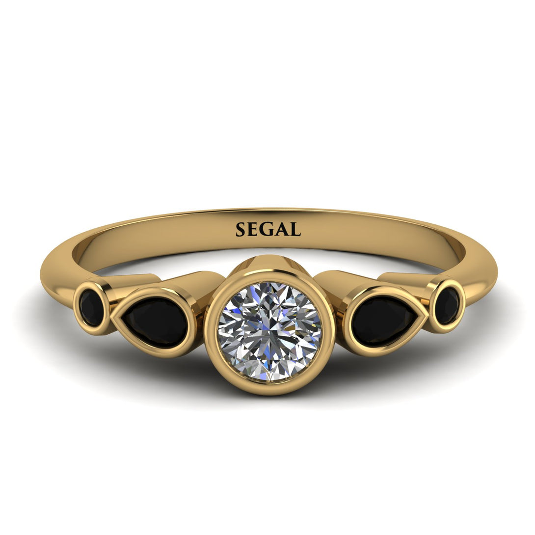 Bezel Symmetrical Diamond Ring - Ivy No. 31