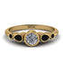 Bezel Symmetrical Diamond Ring - Ivy No. 31