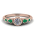 Bezel Symmetrical Diamond Ring - Ivy No. 17