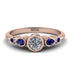 Bezel Symmetrical Diamond Ring - Ivy No. 62