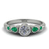 Bezel Symmetrical Diamond Ring - Ivy No. 18