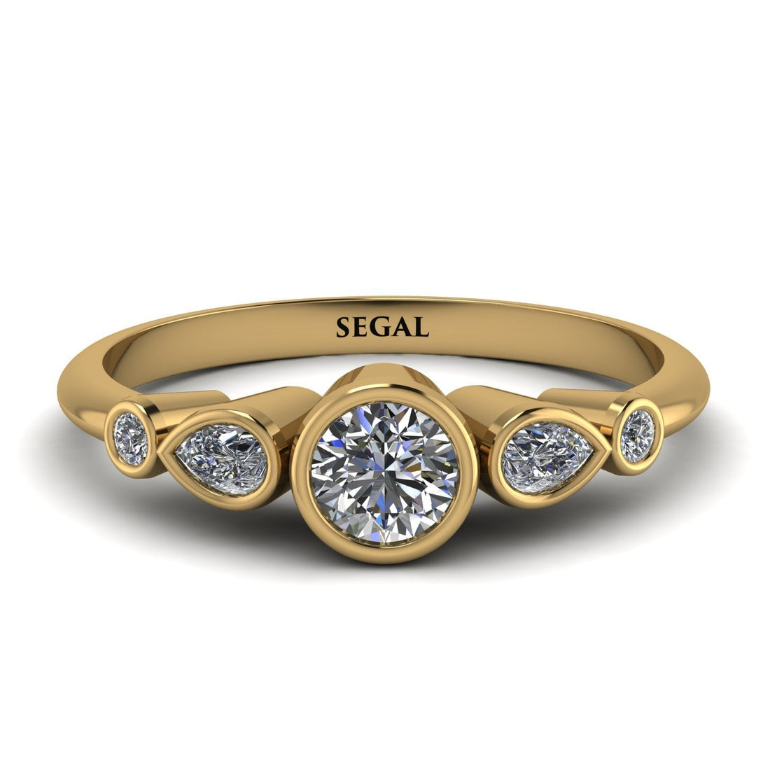 Bezel Symmetrical Diamond Ring - Ivy No. 1