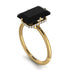 John's Custom Emerald Cut Black Diamond Solitaire Engagement Ring - Vanessa No. 70