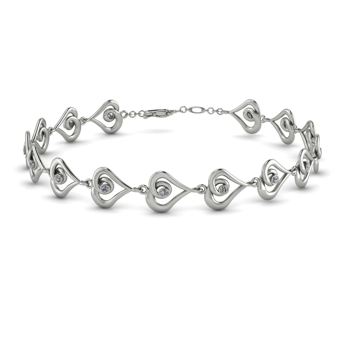 Heart Diamond Bracelet - Martha No. 3