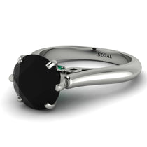 3ct Black Diamond Engagement Ring - June No. 24 image 1