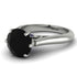 3ct Black Diamond Engagement Ring - June No. 69 image 1