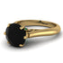 3ct Black Diamond Engagement Ring - June No. 22
