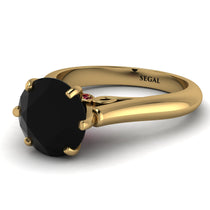 3ct Black Diamond Engagement Ring - June No. 52 image 1